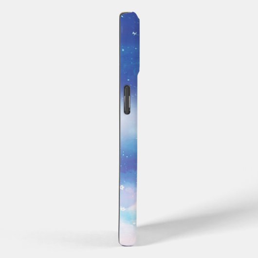 Celestial Blue Nebula iPhone Case (Rückseite / Rechts)
