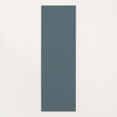 Celestial Blue Personalisiert Modern Retro Floral Yogamatte (Rückseite)