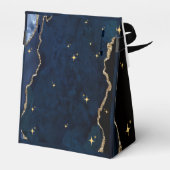  Celestial Blue Quinceanera Midnight Stars Moon  Geschenkschachtel (Rückseite)