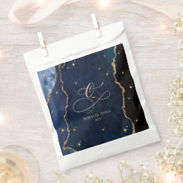  Celestial Blue Quinceanera Midnight Stars Moon  Geschenktütchen