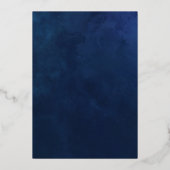 Celestial Blue Tarot Card Bridal Dusche Einladung (Rückseite)