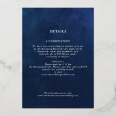 Celestial Blue Tarot Card Einladung zur Hochzeitsr (Rückseite)