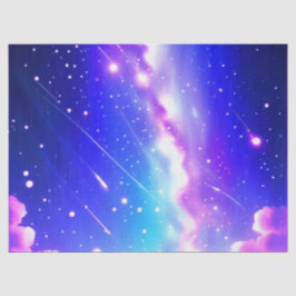 Celestial Blue und Pink Galaxy Geburtstagsgeschenk Seidenpapier
