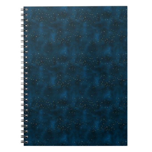 Celestial Blue und White Starry Night Notizblock (Vorderseite)