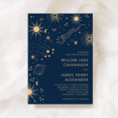 Celestial Blue Wedding Einladung