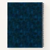 Celestial Blue & White Starry Night Dream Journal Notizblock (Rückseite)