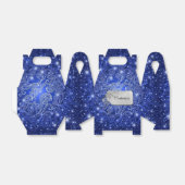 Celestial Blue Wirbel & Stars Gable Gvor Box Geschenkschachtel (Ungefaltet)