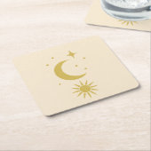 Celestial Blush Rechteckiger Pappuntersetzer (angewinkelt)