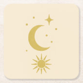 Celestial Blush Rechteckiger Pappuntersetzer (Vorderseite)