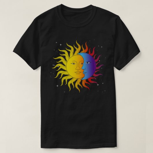 Celestial Bodies Moon Sun Astronomie Lover Astrolo T-Shirt (Design vorne)