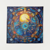 Celestial Bodies Tapestry Wandteppich (Vorderseite)