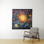 Celestial Bodies Tapestry Wandteppich (Beispiel)