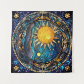 Celestial Bodies Tapestry Wandteppich (Vorderseite (Horizontal))