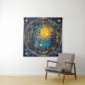 Celestial Bodies Tapestry Wandteppich (Beispiel (Horizontal))