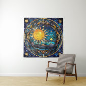 Celestial Bodies Tapestry Wandteppich (Beispiel)