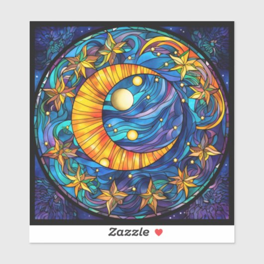 Celestial Bodies Vinyl Sticker (Blatt)