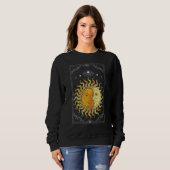 Celestial Body Boho Sun Moon Astronomy Universe As Sweatshirt (Vorne ganz)