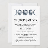 Celestial Boho Astrology Wedding  Wedding Einladung (Vorderseite)