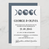 Celestial Boho Astrology Wedding  Wedding Einladung (Vorne/Hinten)