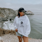 Celestial Boho Bachelorette Bride Babe Tarot Card Sweatshirt