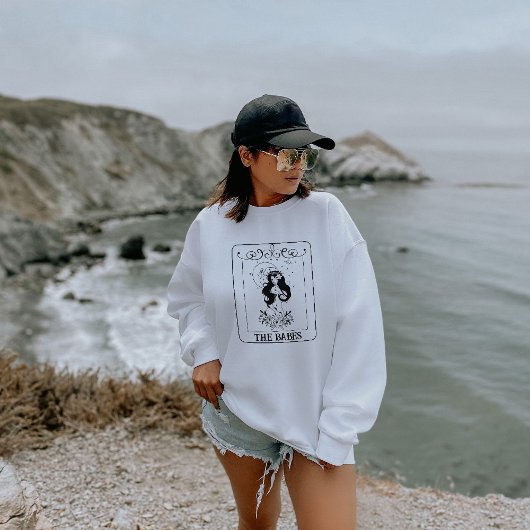 Celestial Boho Bachelorette Bride Babe Tarot Card Sweatshirt