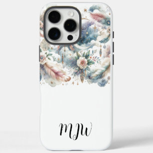 Celestial Boho Feather iPhone / iPad Fall 16 Pro Max Hülle