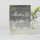 Celestial Boho Hochzeit Einladung (Stehend Vorderseite)