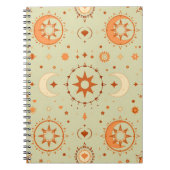 Celestial Boho Journal | Sun & Moon für Journalist Notizblock (Vorderseite)