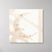 Celestial Boho Leinwanddruck | Minimaler Mondzyklu (Vorderseite)