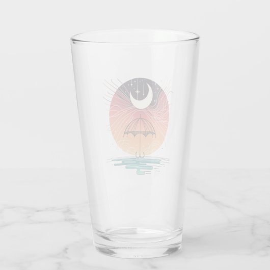 Celestial Boho Moon & Stars Glas (Rückseite)