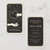 Celestial Boho Referenzkarte für das Tarot Visitenkarte (Vorne/Hinten)