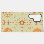 Celestial Boho Samsung Case | Mystic Sun & Moon Galaxy Hülle (Rückseite (Horizontal))