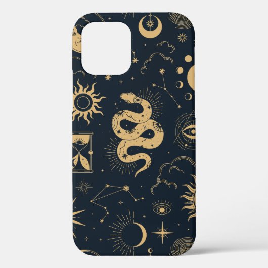 Celestial boho seamless pattern  Case-Mate iPhone hülle (Rückseite)