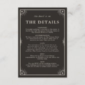 Celestial boho Tarot Hochzeit Details Einladung Ka (Vorderseite)