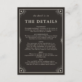 Celestial boho Tarot Hochzeit Details Einladung Ka