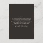 Celestial boho Tarot Hochzeit Details Einladung Ka (Rückseite)