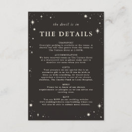 Celestial boho Tarot Hochzeit Details Einladung Ka