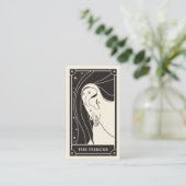 Celestial Boho Tarot Piercing Visitenkarte (Stehend Vorderseite)