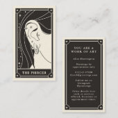 Celestial Boho Tarot Piercing Visitenkarte (Vorne/Hinten)