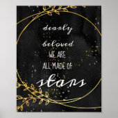 Celestial Boho Wedding Welcome Sign Poster (Vorne)