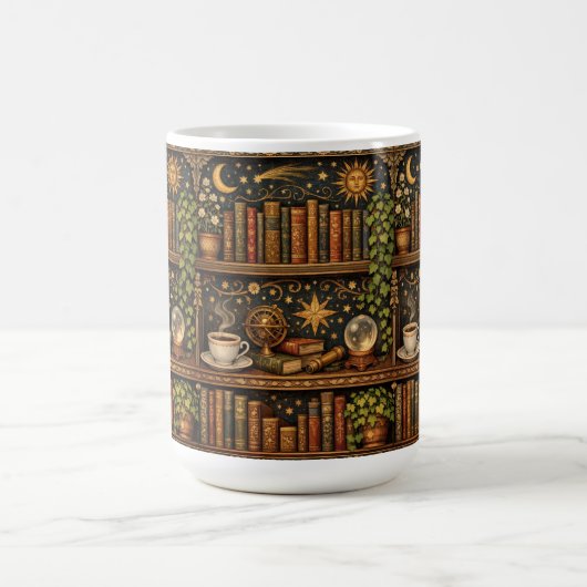 Celestial book lovers shelf   kaffeetasse (Mittel)