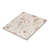 Celestial Botanical Pattern (1) Fliese (Seite)