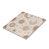 Celestial Botanical Pattern (2) Fliese (Seite)