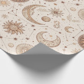 Celestial Botanical Pattern (2) Geschenkpapier (Ecke)
