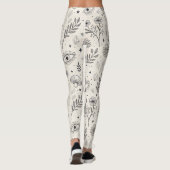 Celestial Botanical Pattern (3) Leggings (Rückseite)