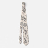 Celestial Botanical Pattern (5) Krawatte (Rückseite)