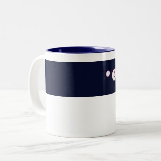 Celestial Bubble Zweifarbige Tasse (Vorderseite Links)
