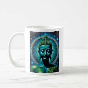 Celestial Buddha Cosmic Spiritual Art T-Shirt Kaffeetasse
