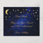 Celestial Budget Gold Stars Bridesmaid Vorschlag (Rückseite)