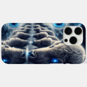 Celestial Buffalos in mystischer Starry Landschaft Case-Mate iPhone Hülle (Rückseite (Horizontal))